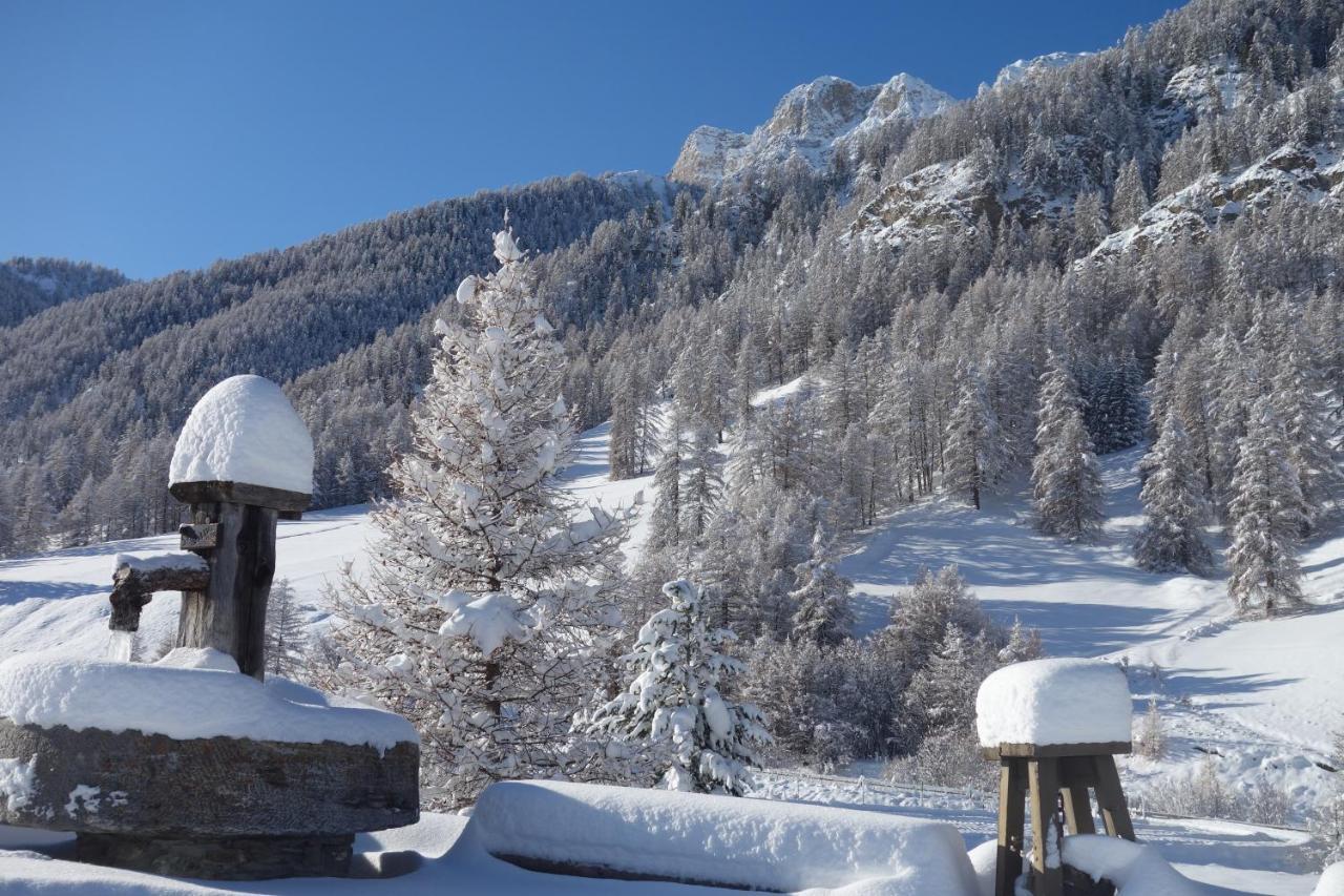 Skis Aux Pieds Dans Un Appartement Cosy Au Coeur Du Queyras Molines en Queyras Bagian luar foto